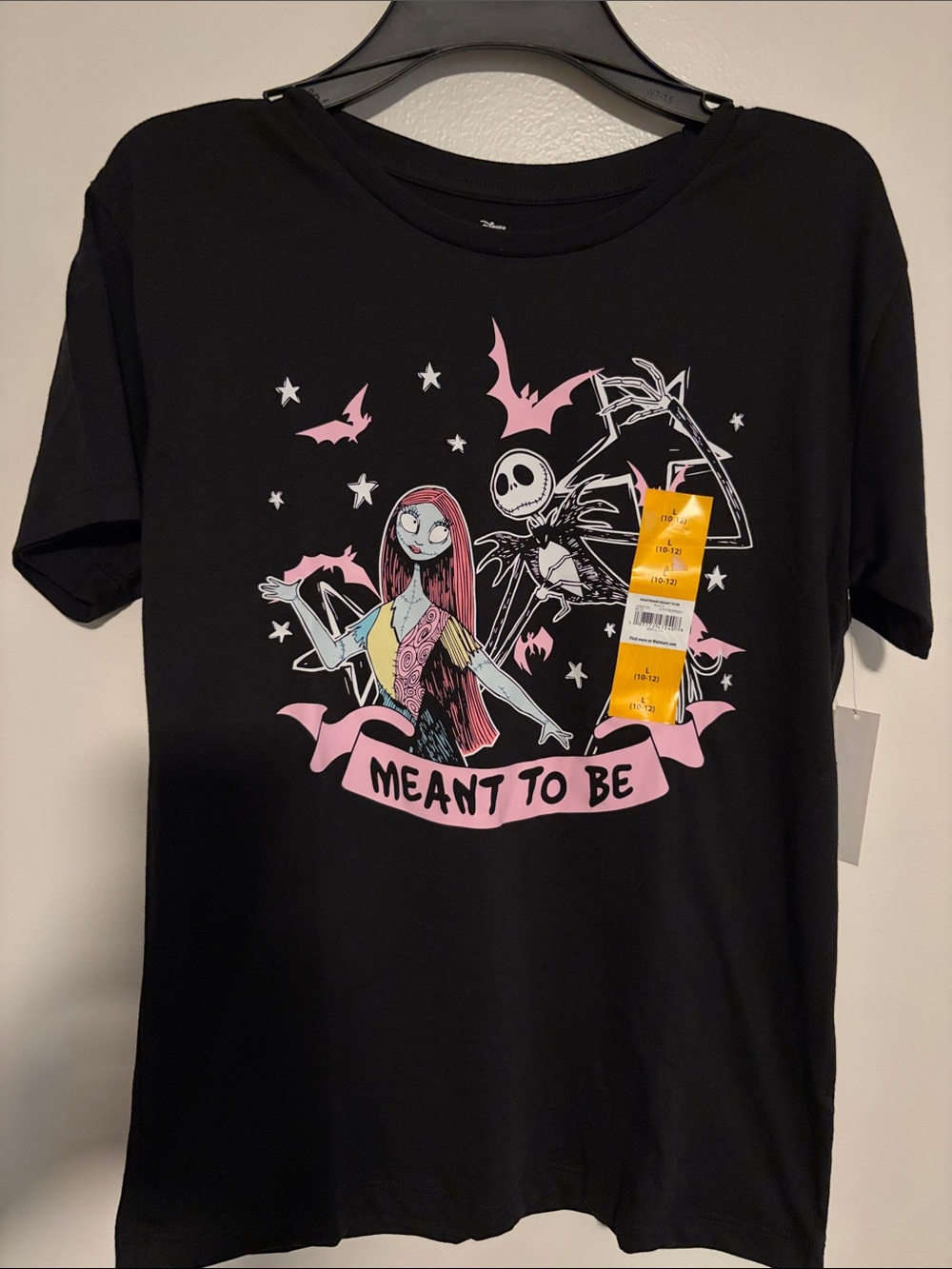Disney Kids Black 'Meant To Be' Graphic Tee with Pink Accents